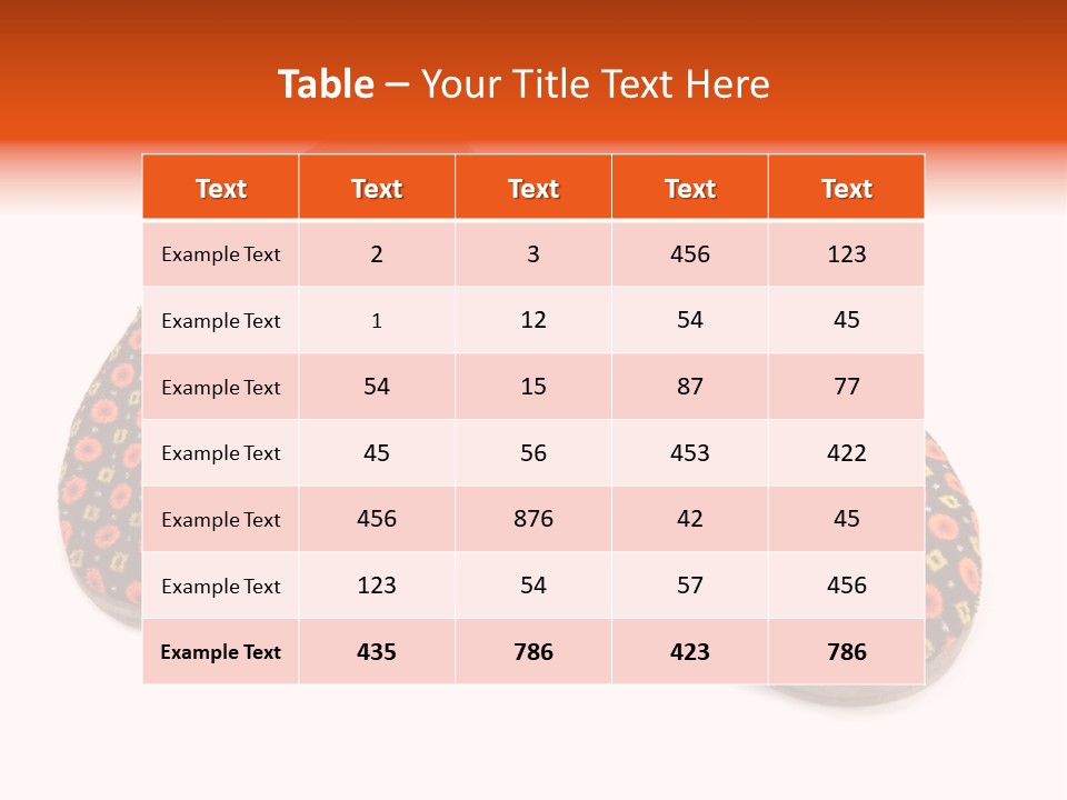 House Slippers On A White Background PowerPoint Template