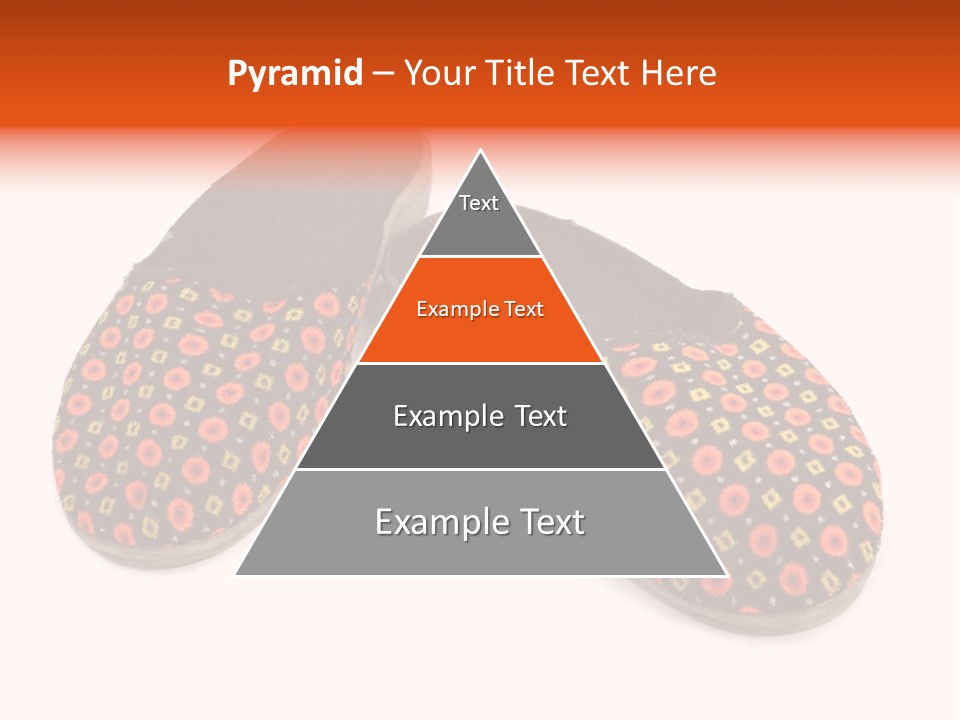 House Slippers On A White Background PowerPoint Template