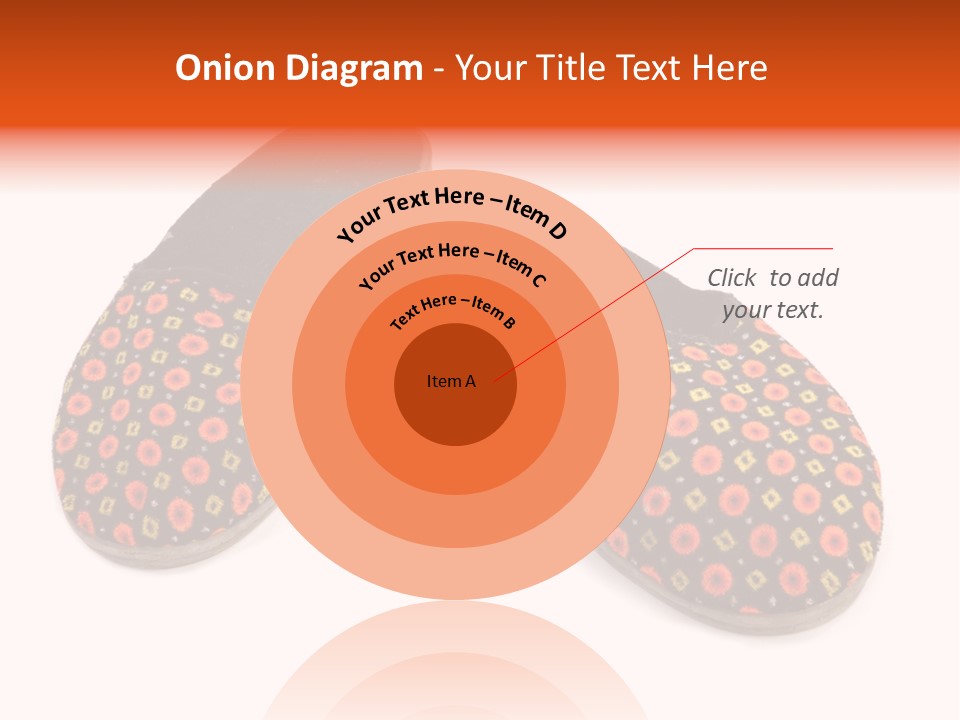 House Slippers On A White Background PowerPoint Template