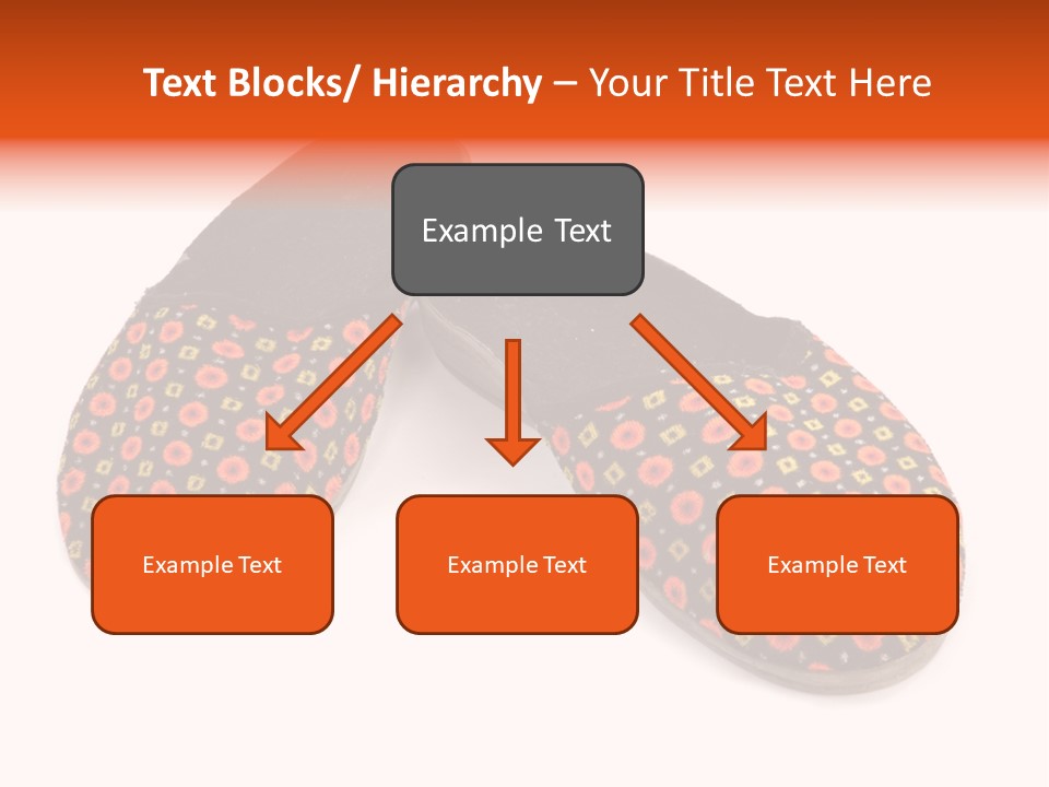 House Slippers On A White Background PowerPoint Template