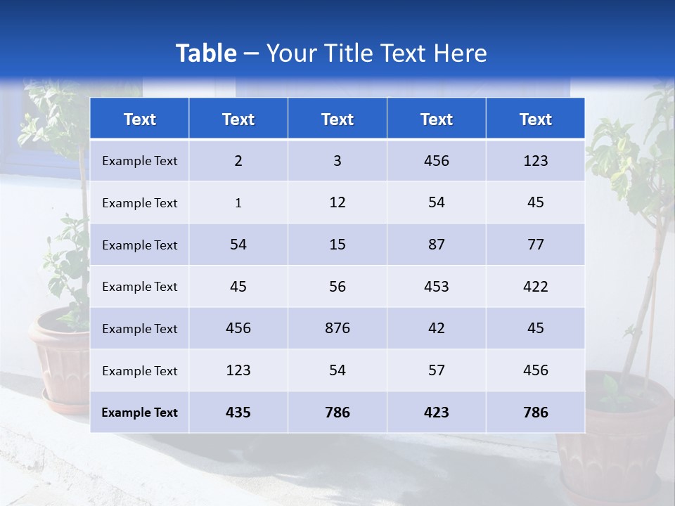 Door, Traditional Greek House On Santorini Island PowerPoint Template