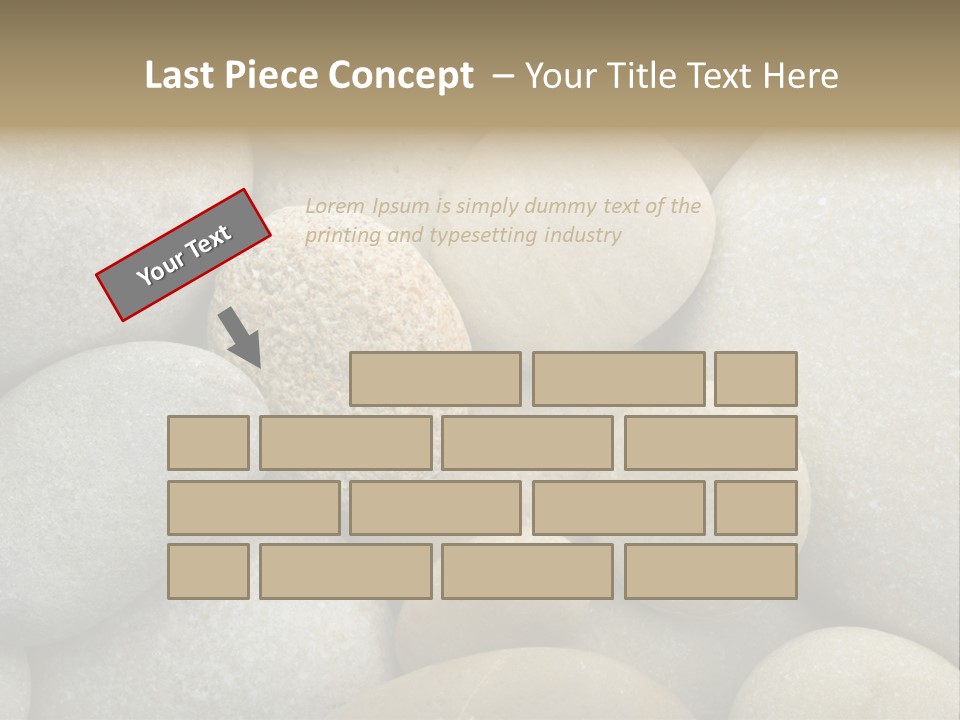 A Pile Of Rocks With A Name Of Presentation PowerPoint Template