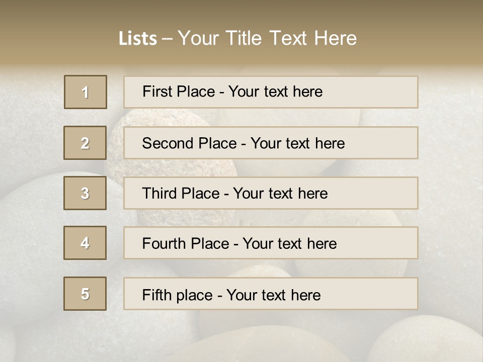 A Pile Of Rocks With A Name Of Presentation PowerPoint Template