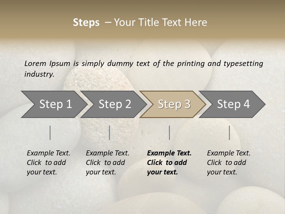 A Pile Of Rocks With A Name Of Presentation PowerPoint Template