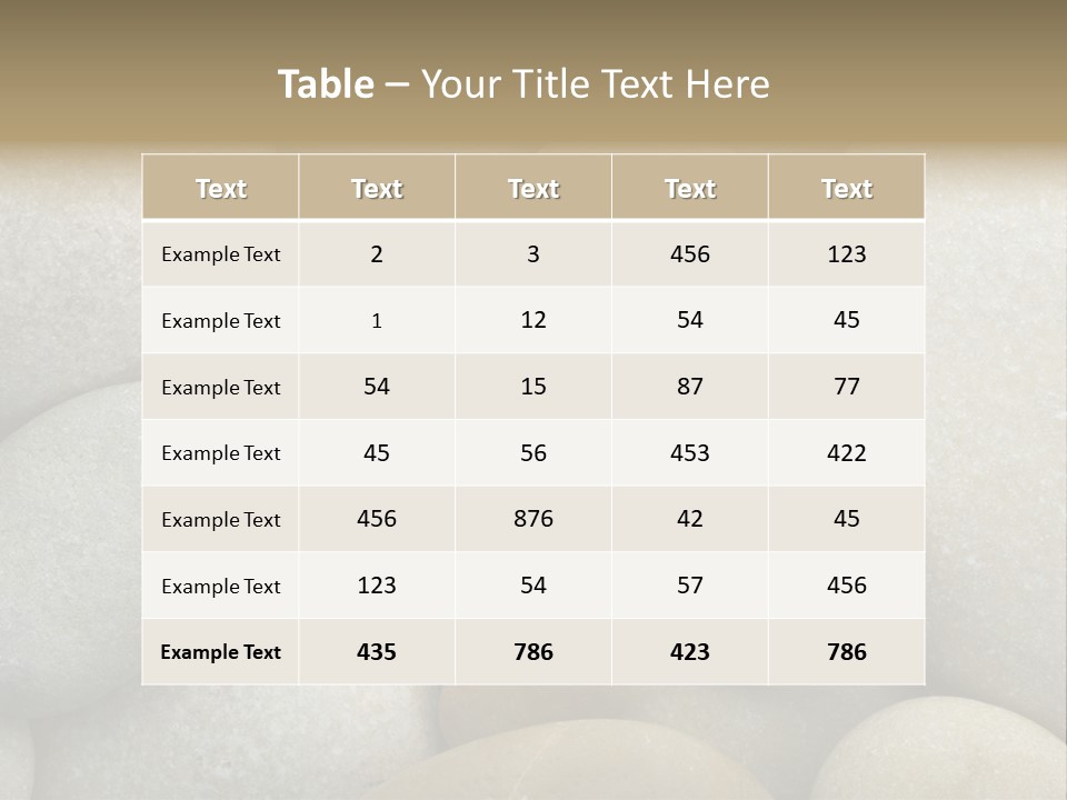 A Pile Of Rocks With A Name Of Presentation PowerPoint Template