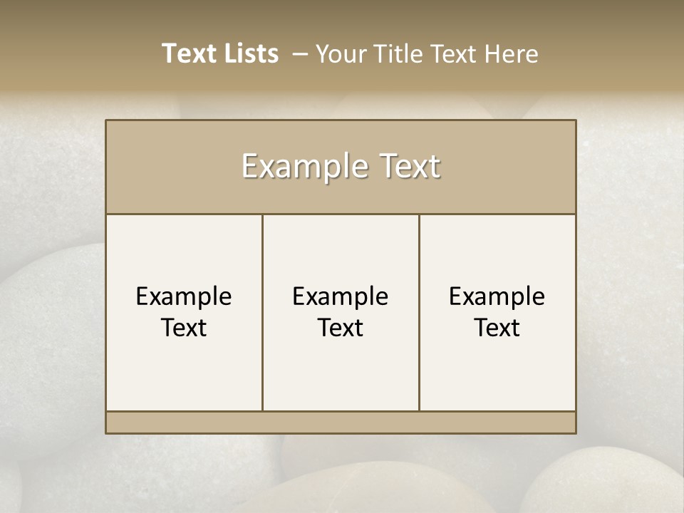 A Pile Of Rocks With A Name Of Presentation PowerPoint Template