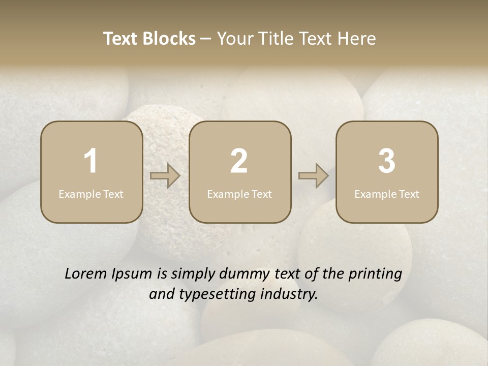A Pile Of Rocks With A Name Of Presentation PowerPoint Template
