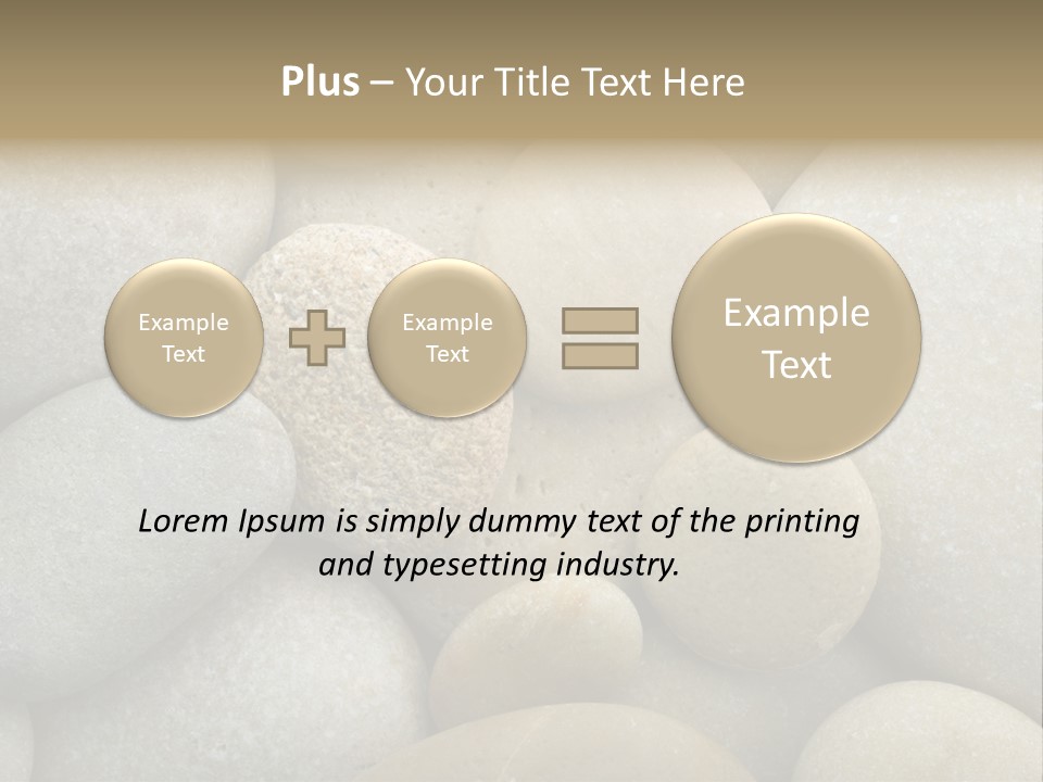 A Pile Of Rocks With A Name Of Presentation PowerPoint Template