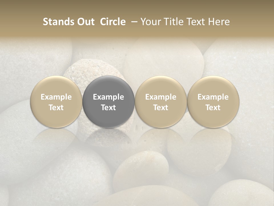 A Pile Of Rocks With A Name Of Presentation PowerPoint Template