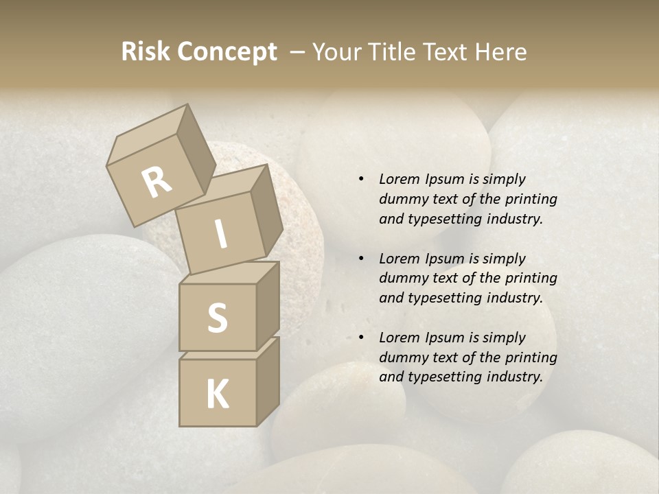 A Pile Of Rocks With A Name Of Presentation PowerPoint Template