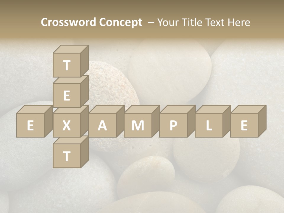 A Pile Of Rocks With A Name Of Presentation PowerPoint Template