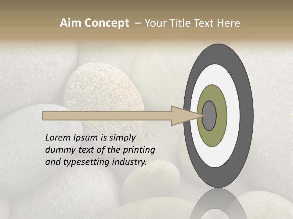 A Pile Of Rocks With A Name Of Presentation PowerPoint Template