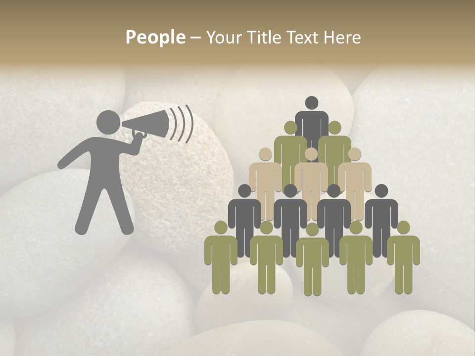 A Pile Of Rocks With A Name Of Presentation PowerPoint Template