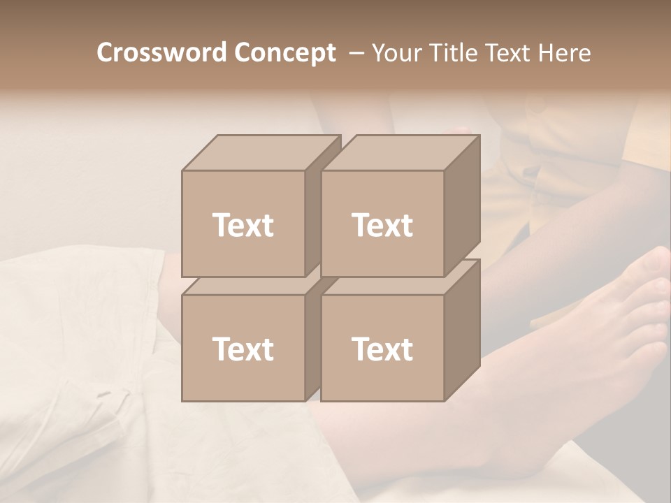 Foot Massage In Spa PowerPoint Template