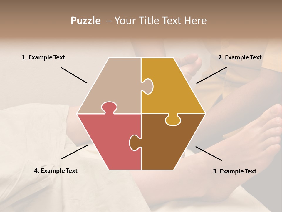 Foot Massage In Spa PowerPoint Template