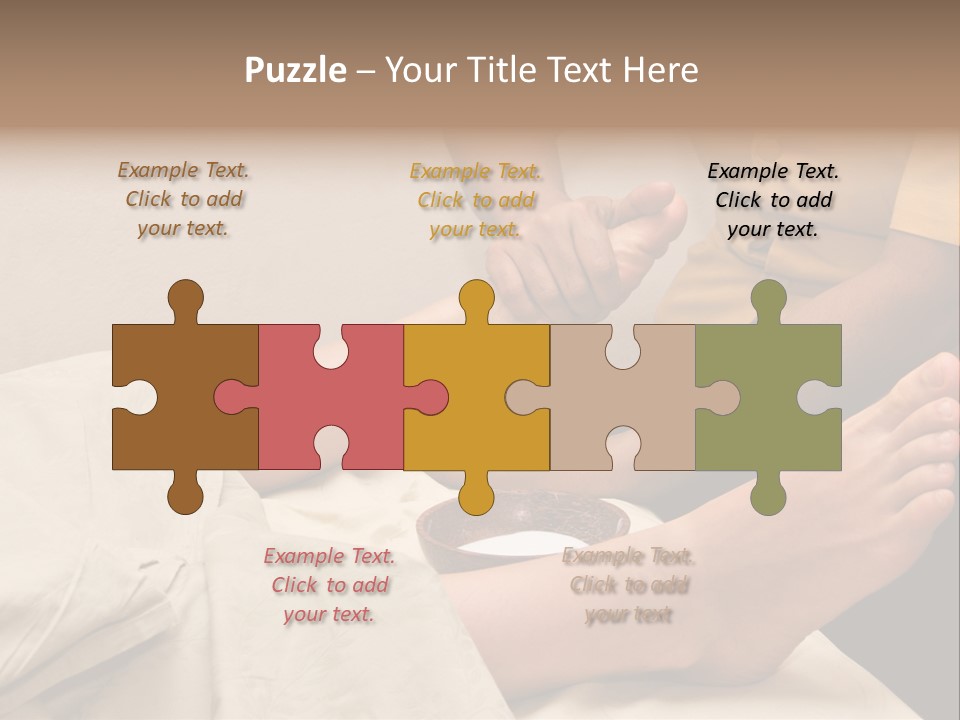 Foot Massage In Spa PowerPoint Template