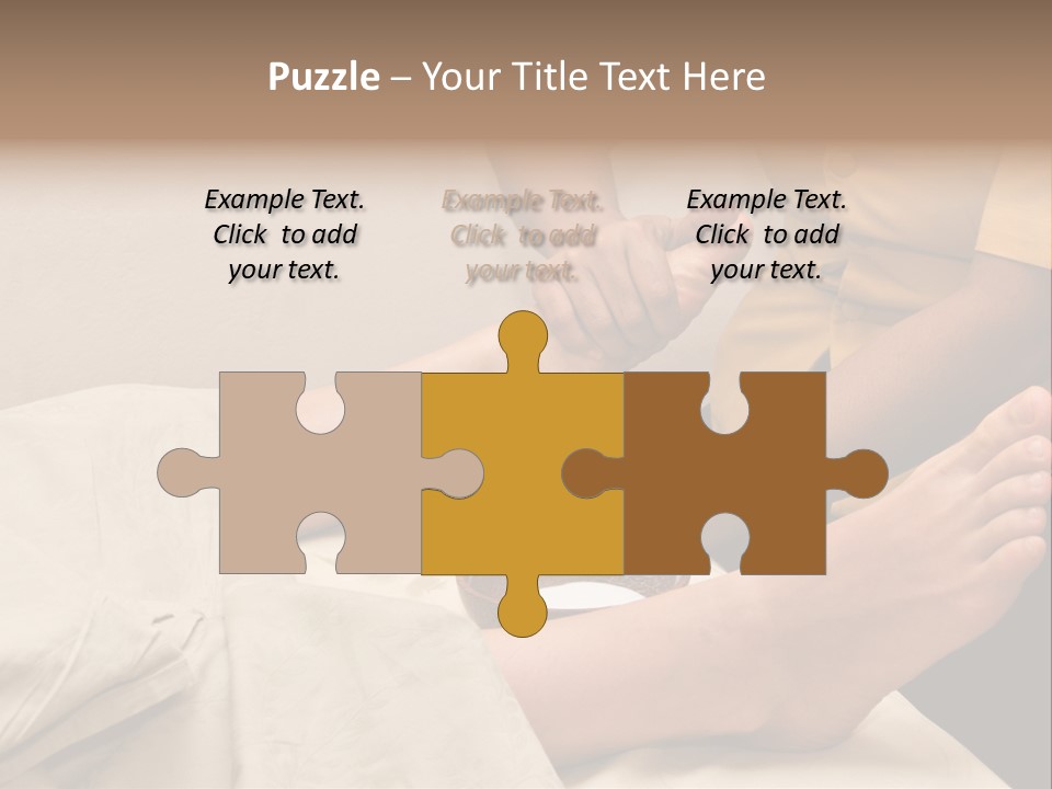 Foot Massage In Spa PowerPoint Template