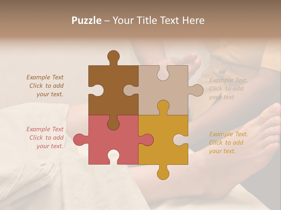 Foot Massage In Spa PowerPoint Template