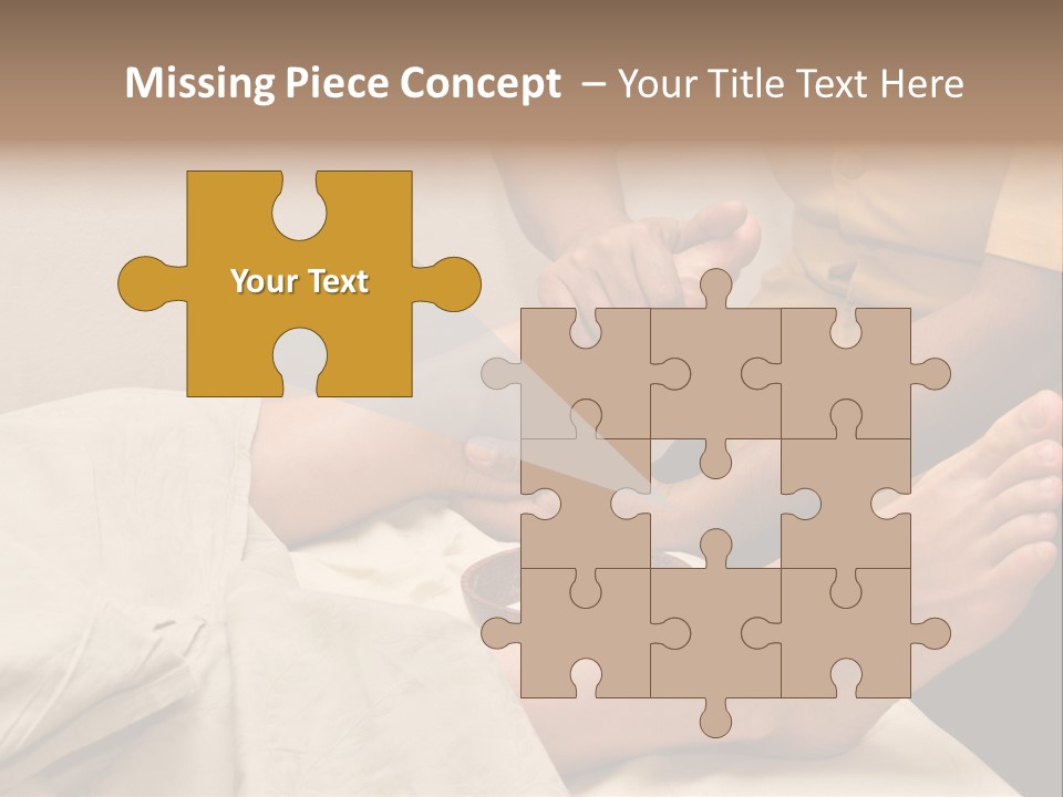 Foot Massage In Spa PowerPoint Template