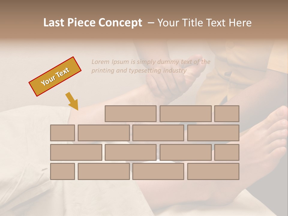 Foot Massage In Spa PowerPoint Template