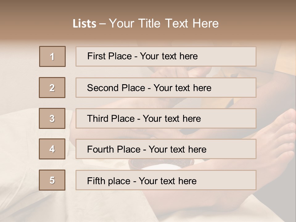 Foot Massage In Spa PowerPoint Template