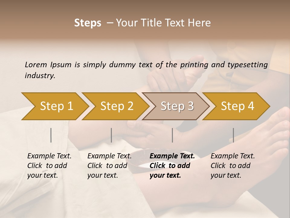 Foot Massage In Spa PowerPoint Template