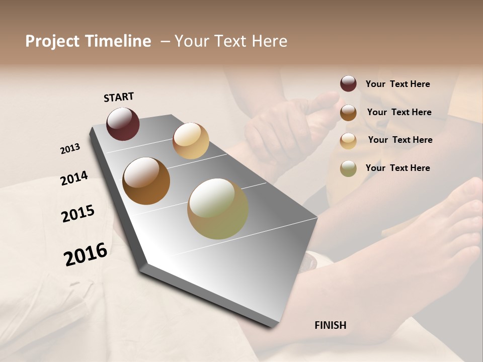 Foot Massage In Spa PowerPoint Template