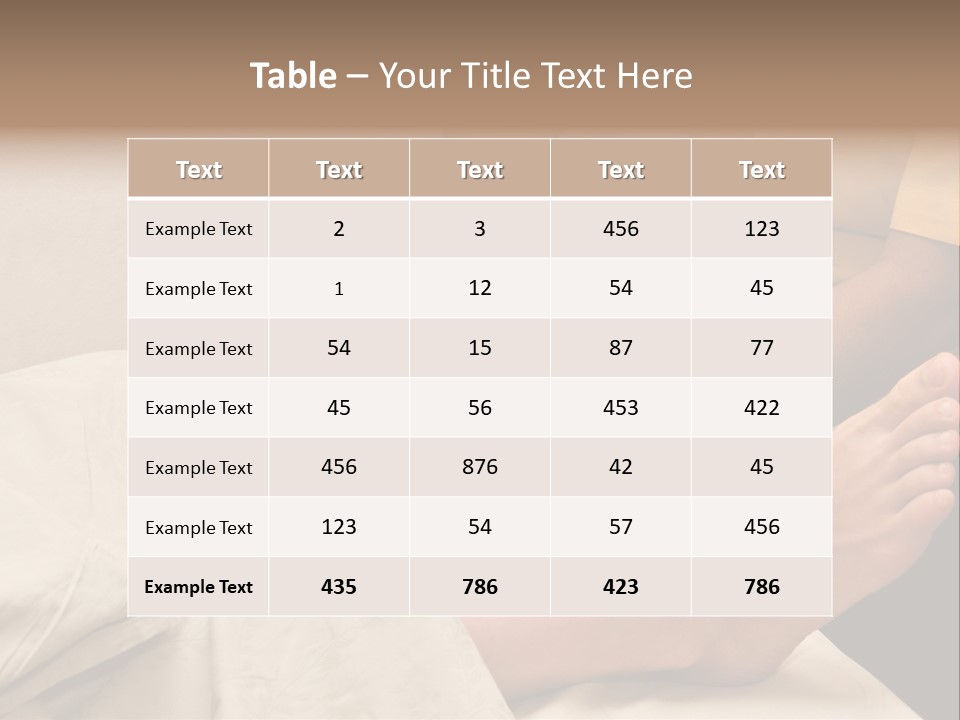 Foot Massage In Spa PowerPoint Template