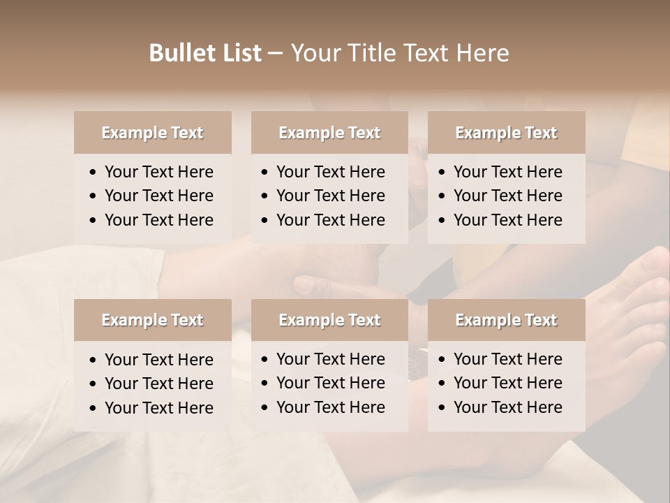 Foot Massage In Spa PowerPoint Template