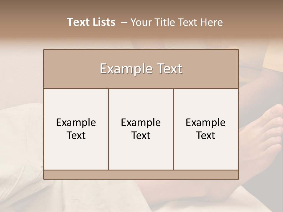 Foot Massage In Spa PowerPoint Template