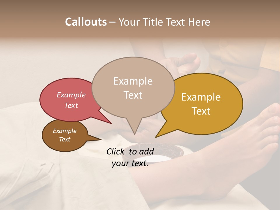 Foot Massage In Spa PowerPoint Template