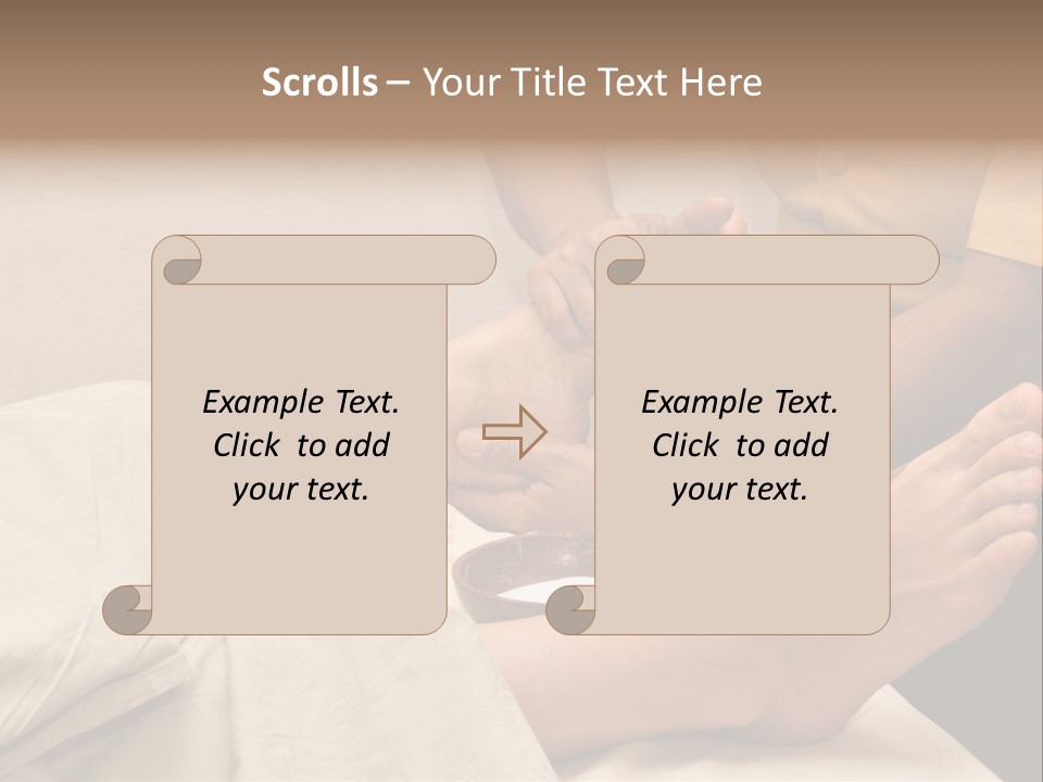 Foot Massage In Spa PowerPoint Template