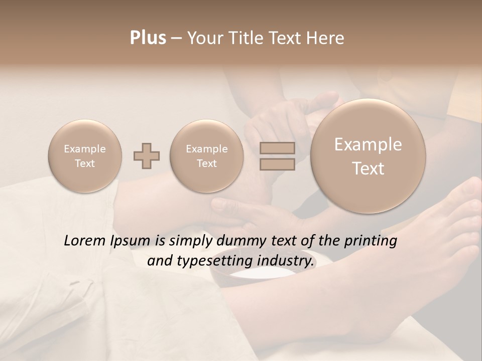 Foot Massage In Spa PowerPoint Template