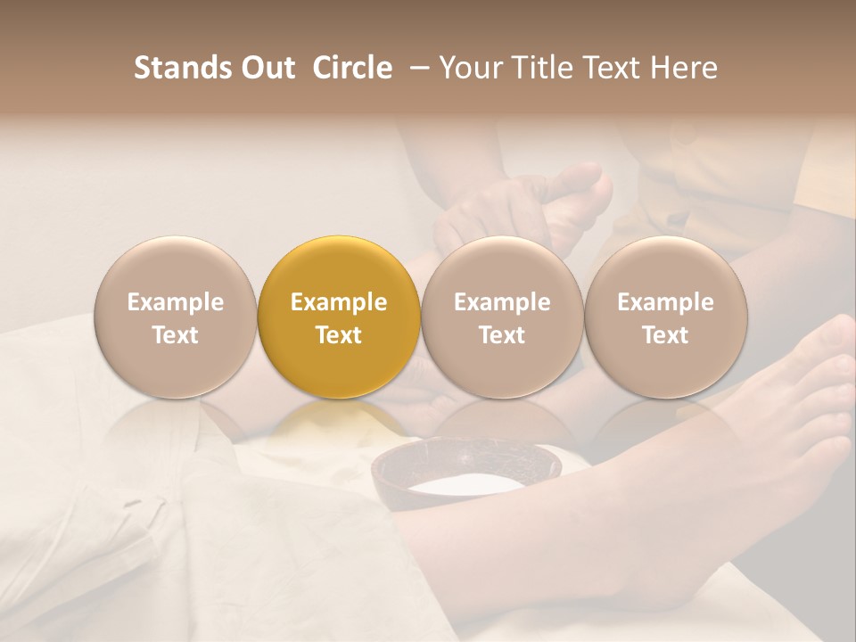 Foot Massage In Spa PowerPoint Template