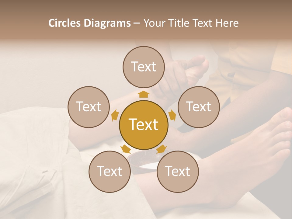 Foot Massage In Spa PowerPoint Template
