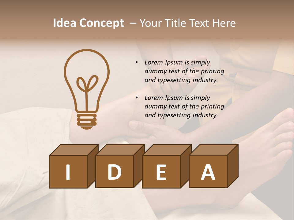 Foot Massage In Spa PowerPoint Template