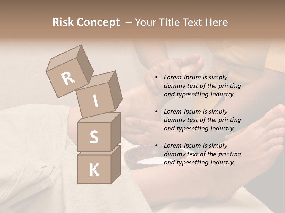 Foot Massage In Spa PowerPoint Template