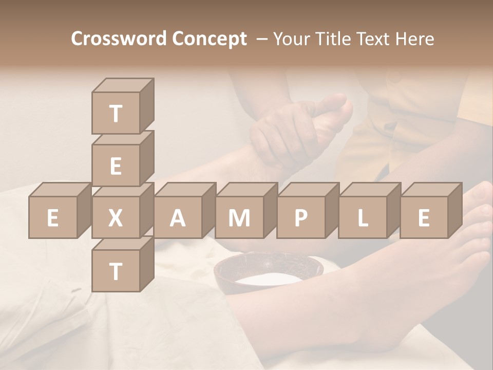 Foot Massage In Spa PowerPoint Template