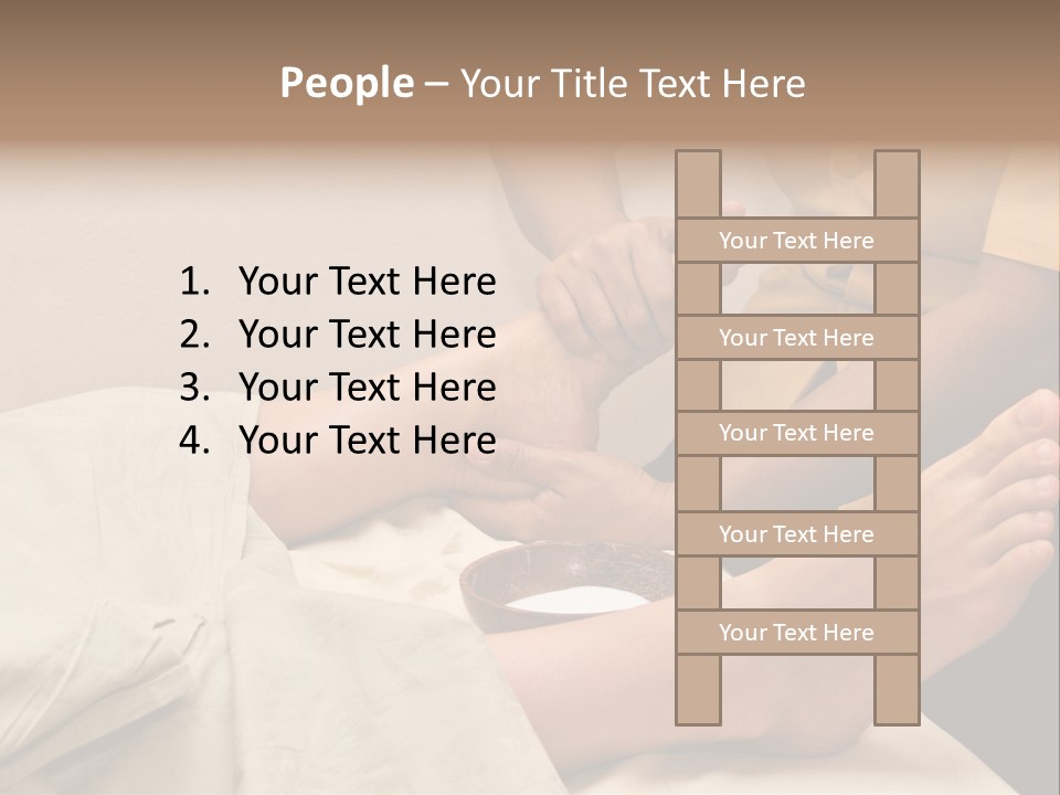 Foot Massage In Spa PowerPoint Template