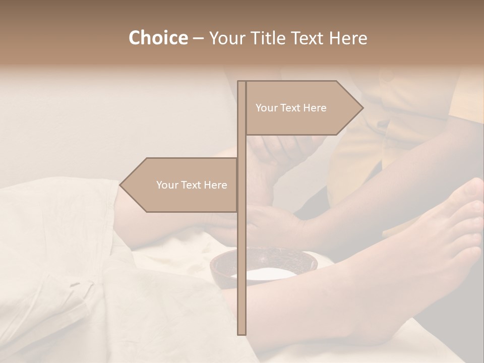 Foot Massage In Spa PowerPoint Template