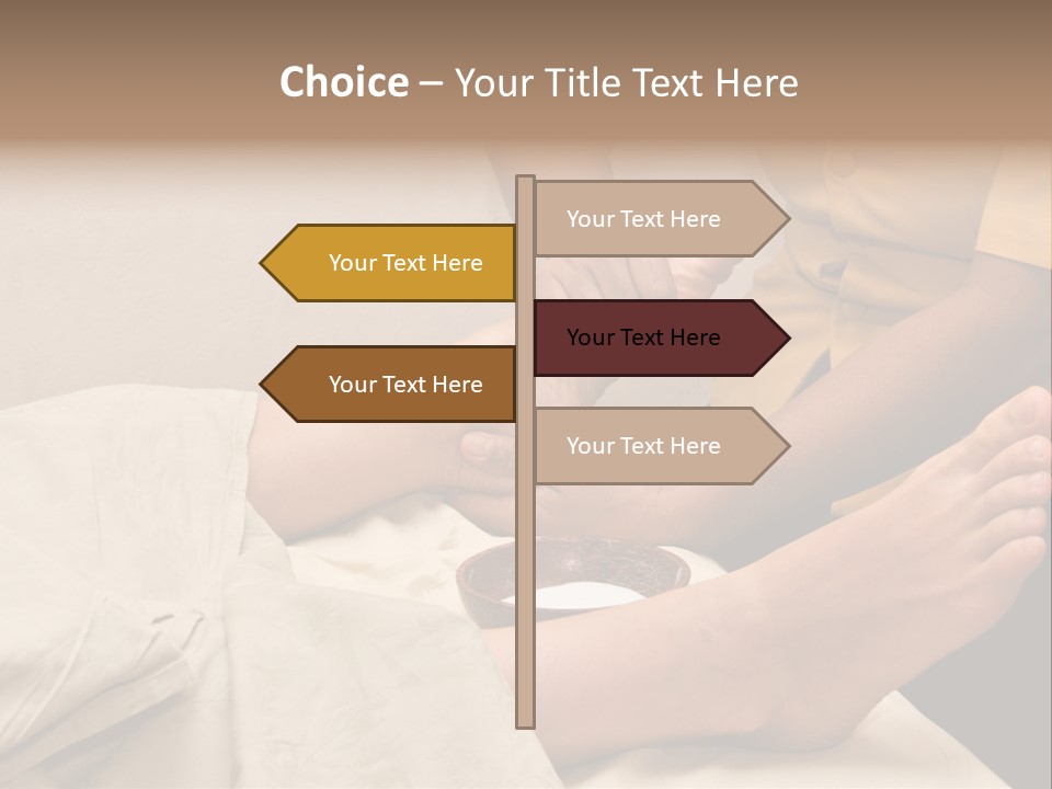 Foot Massage In Spa PowerPoint Template