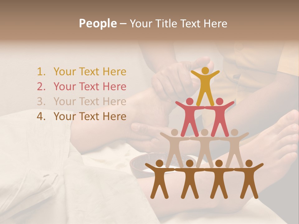 Foot Massage In Spa PowerPoint Template