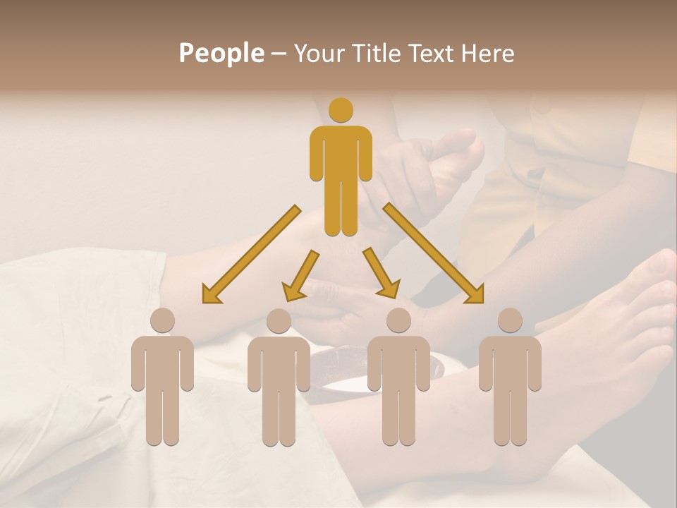 Foot Massage In Spa PowerPoint Template