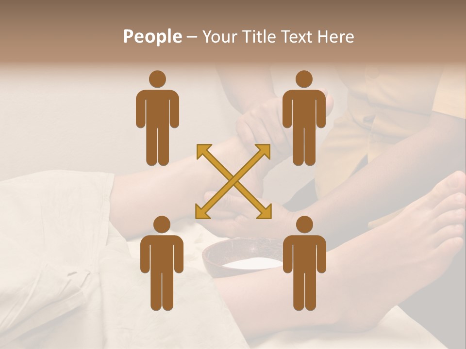 Foot Massage In Spa PowerPoint Template