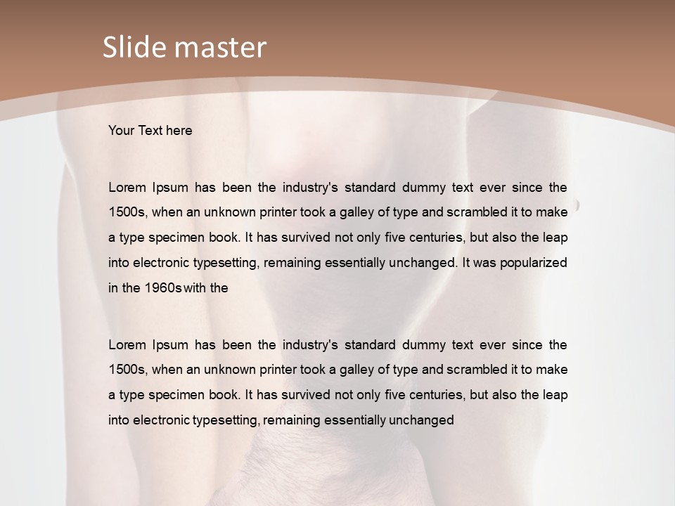 A Man Holding His Back In Pain Powerpoint Presentation PowerPoint Template