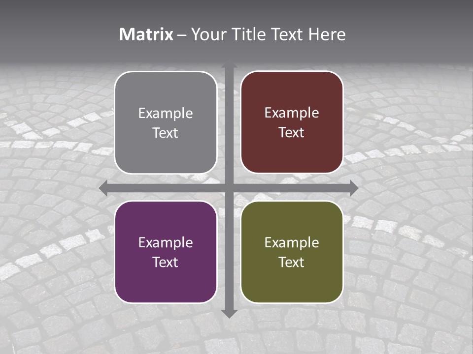 Cobble Stone Street In Brugge PowerPoint Template