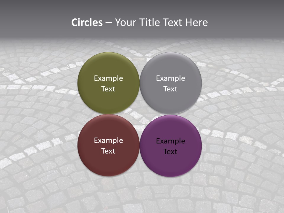 Cobble Stone Street In Brugge PowerPoint Template