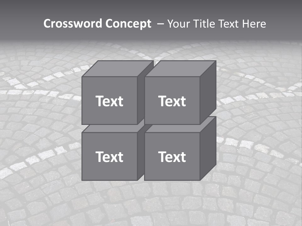 Cobble Stone Street In Brugge PowerPoint Template