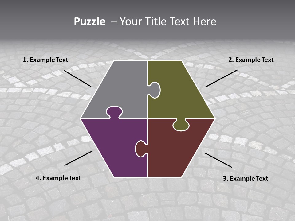 Cobble Stone Street In Brugge PowerPoint Template