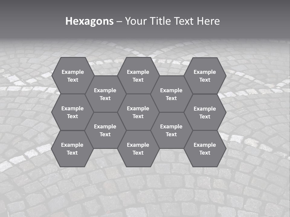 Cobble Stone Street In Brugge PowerPoint Template